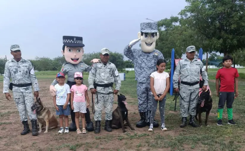 Guardia Nacional realiza paseo dominical en Cuartel Militar El Saúz en Culiacán