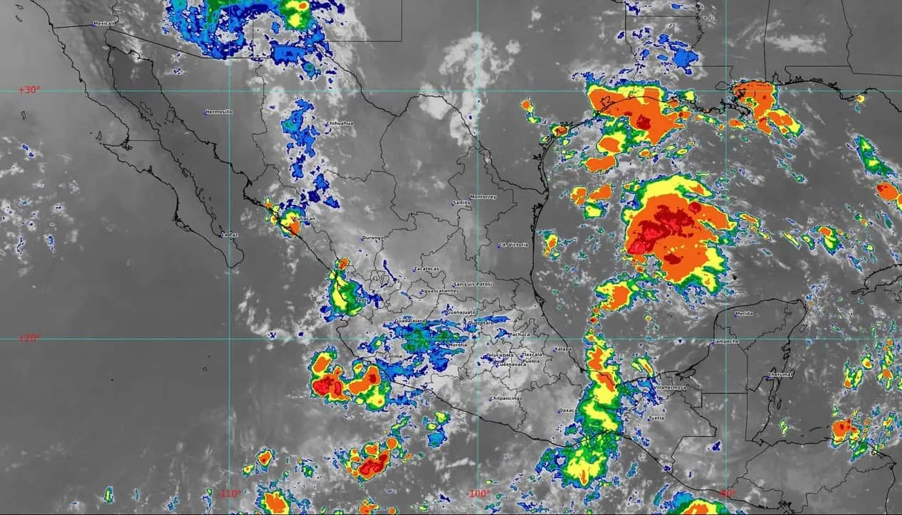 Pronóstico del clima para hoy en Sinaloa y resto de la República Mexicana.