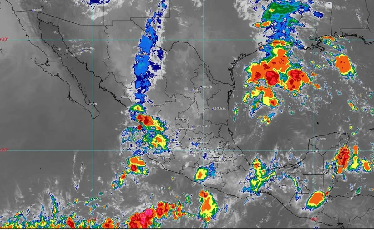 De nuevo Sinaloa con probabilidad de lluvias fuertes para este jueves 29 de agosto.