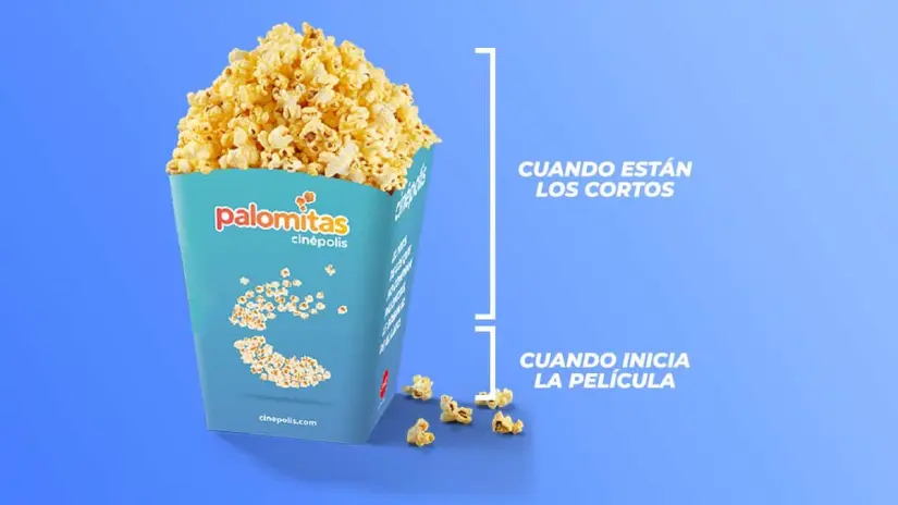 Las palomitas no pueden faltar en tu visita a Cinépolis. Foto: Cortesía