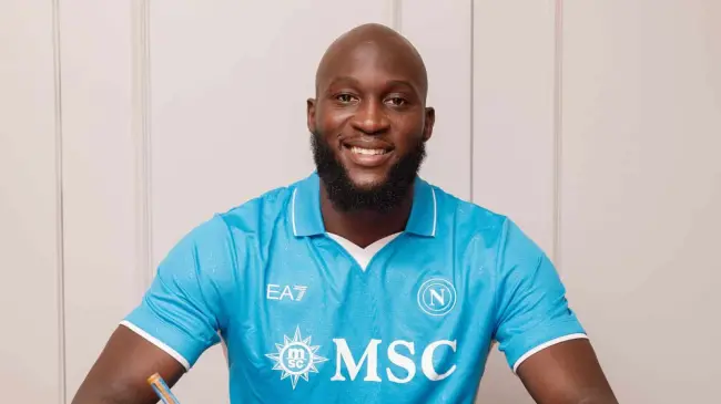 Romero Lukaku ya es napolitano | Imagen: @ADeLaurentiis