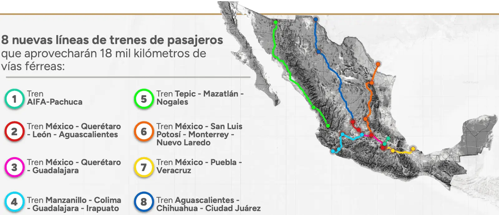 El Futuro de la Infraestructura en México, Sector Ferroviario