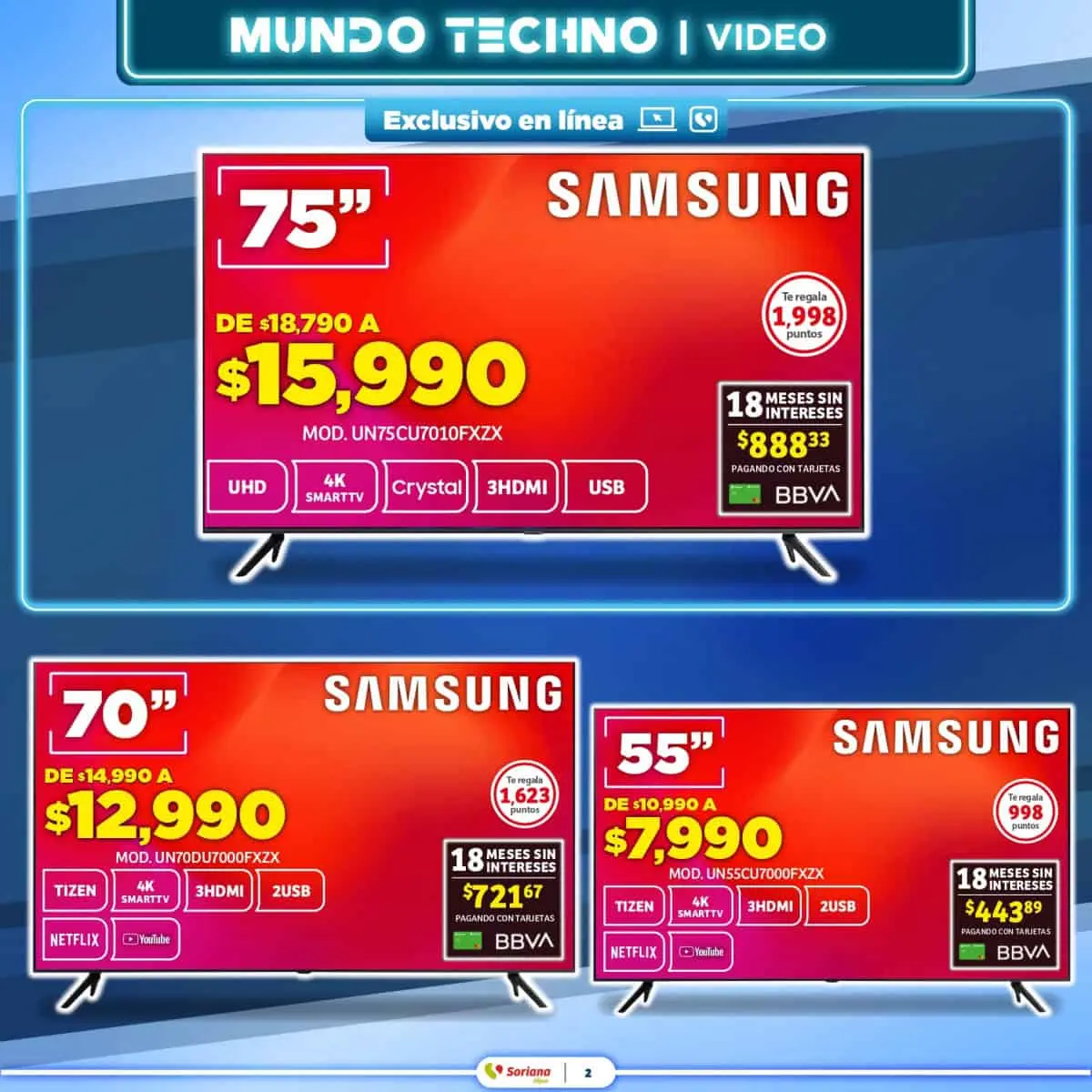 Las mejores ofertas de Soriana en tecnología