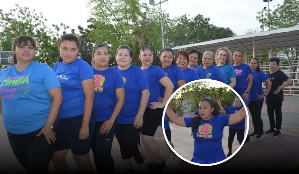 Sonia lleva más de 15 años disfrutando de la Zumba y, desde hace un año, imparte clases en la colonia 21 de Marzo y fraccionamiento Servidores Públicos en Culiacán. Foto: Juan Madrigal