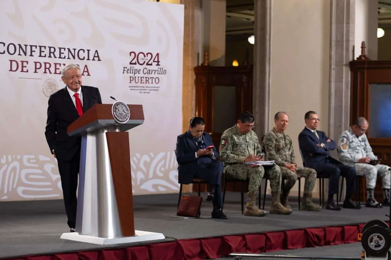 Andrés Manuel López Obrador durante la conferencia de prensa de este martes 3 de septiembre.