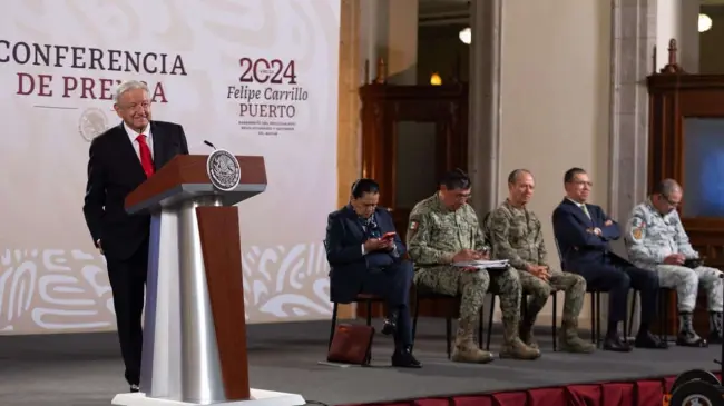Andrés Manuel López Obrador durante la conferencia de prensa de este martes 3 de septiembre.