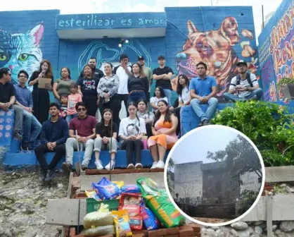 ¡Un mural por la Paz y protección animal! La nueva vida de la antigua caseta de policías en la colonia 5 de Mayo en Culiacán