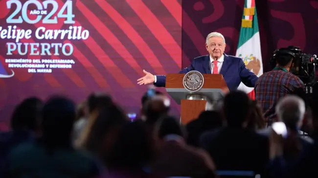 Andrés Manuel López Obrador, presidente de México.