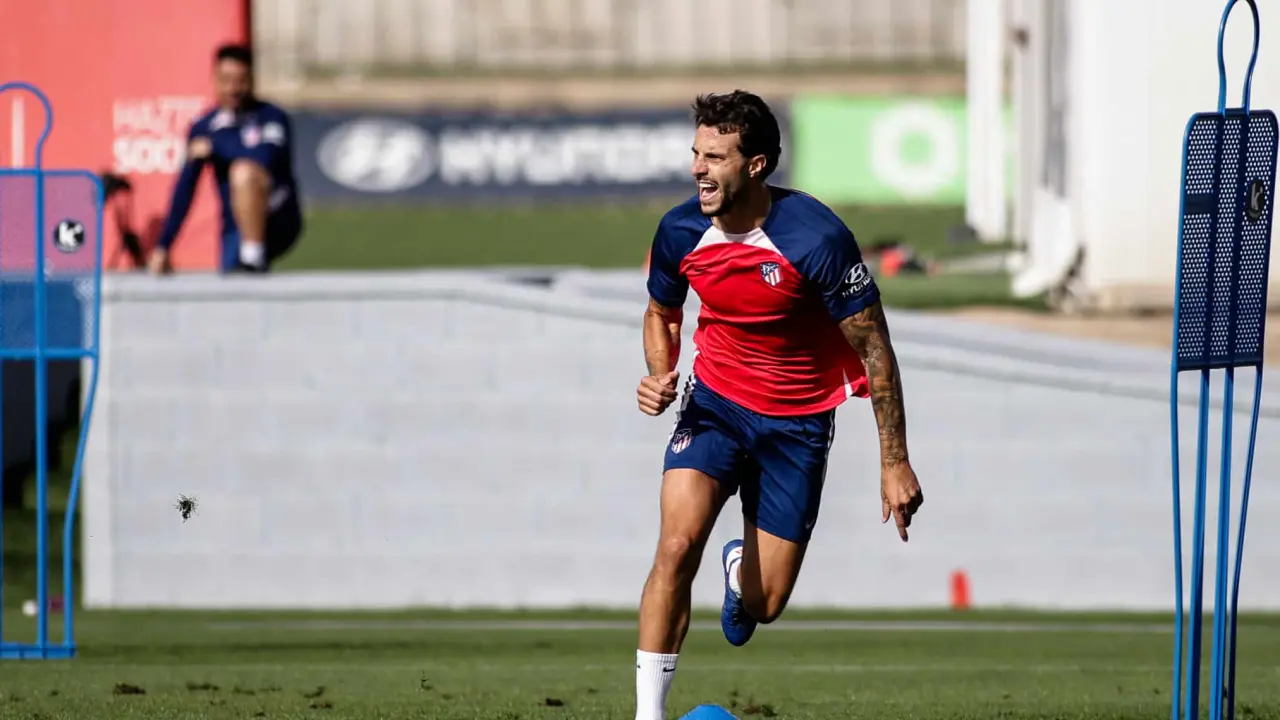 Mario Hermoso con el Atlético | Imagen: @Aleti