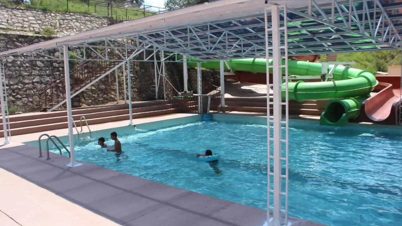 El Balneario de Huápoca, en Madera, Chihuahua, remodela sus instalaciones. Foto: Cortesía