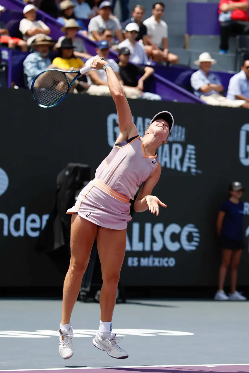 Olivia Gadecki en el Guadalajara OPEN Imagen: @WTAGuadalajara