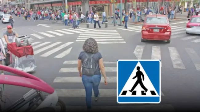 ¡Cual es el lugar o forma apropiada en que los peatones deben cruzar las calles?