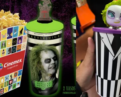 Cinépolis vs Cinemex: ¿dónde venden los vasos de Beetlejuice más baratos?