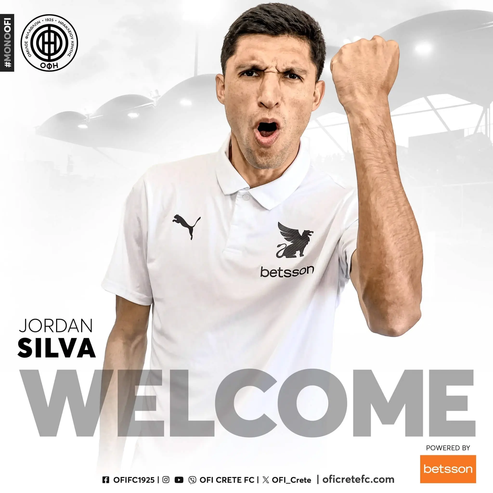 Presentación de Jordan Silva | Imagen: @OFI_Crete