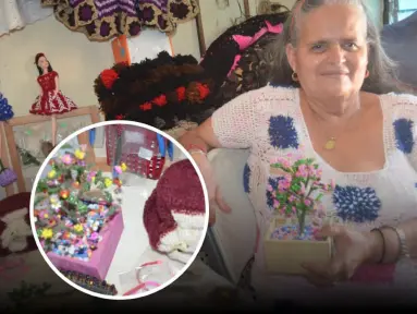 ¡Legado de hilos! Angelita la artesana que por más de 40 años crea tejidos y sueños de amor en Culiacán