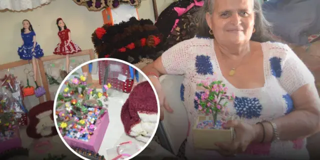 ¡Legado de hilos! Angelita la artesana que por más de 40 años crea tejidos y sueños de amor en Culiacán