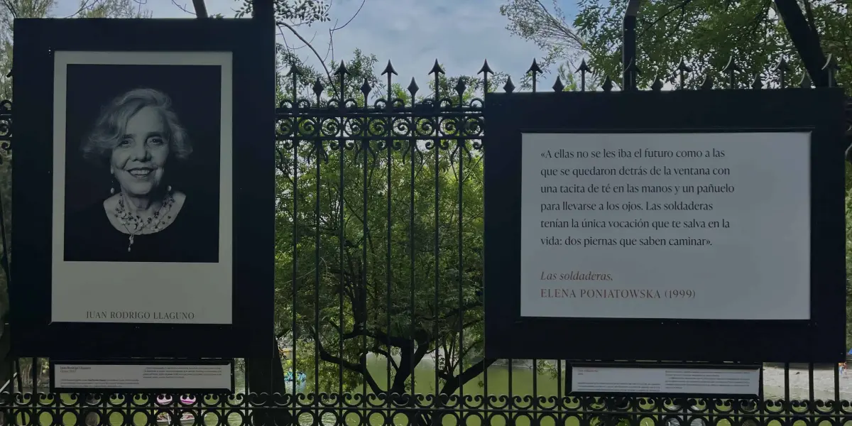 Homenaje fotográfico a Elena Poniatowska en Chapultepec