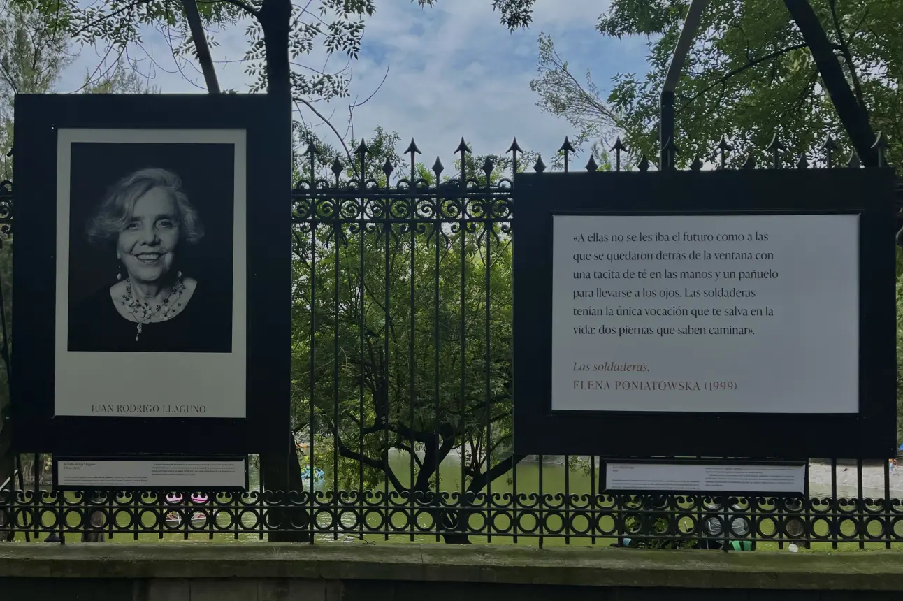 Homenaje fotográfico a Elena Poniatowska en Chapultepec