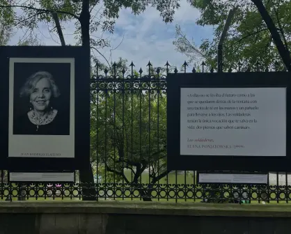 Homenaje fotográfico a Elena Poniatowska en Chapultepec