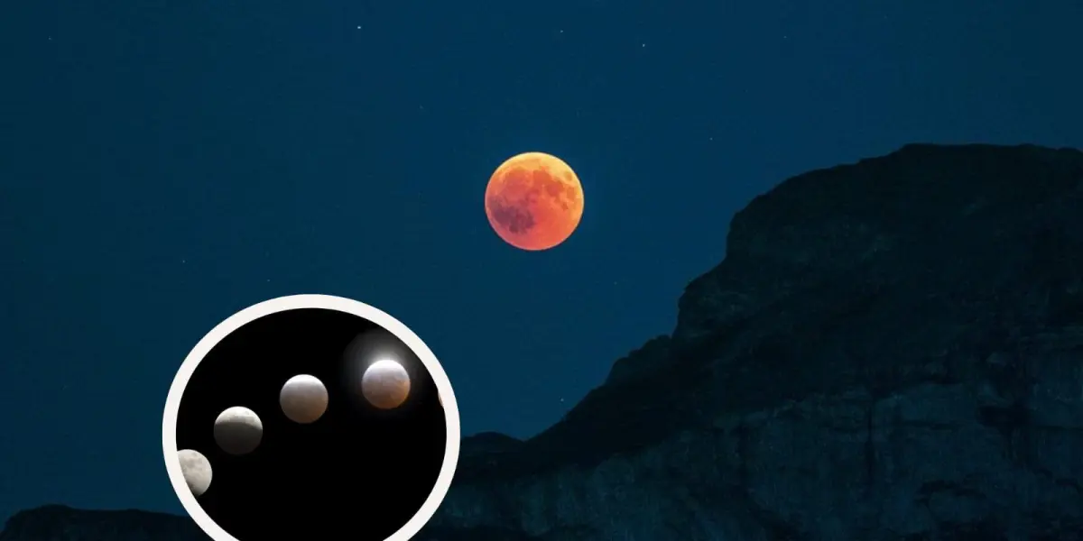 Durante el eclipse lunar, se podrá ver la Luna en tono rojo. Foto: Pixabay