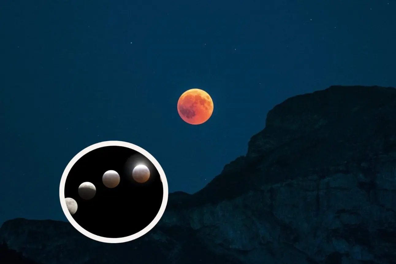 Durante el eclipse lunar, se podrá ver la Luna en tono rojo. Foto: Pixabay