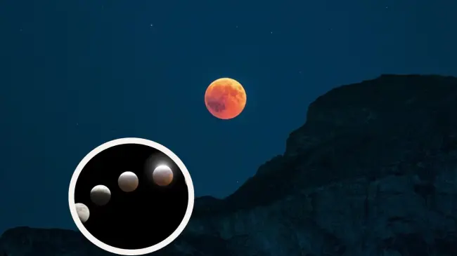 Durante el eclipse lunar, se podrá ver la Luna en tono rojo. Foto: Pixabay
