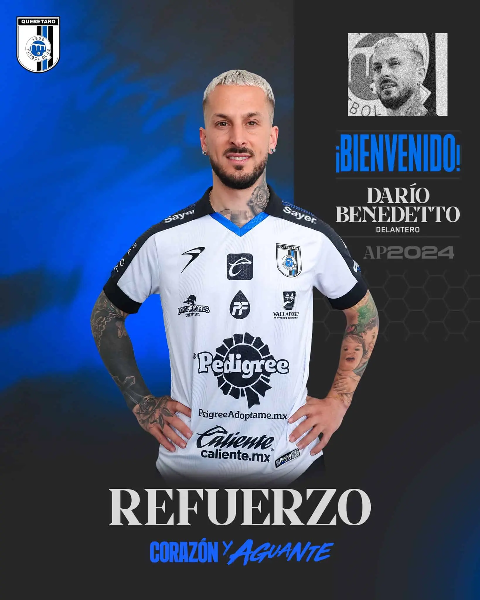 Darío Benedetto| Imágen: Querétaro 