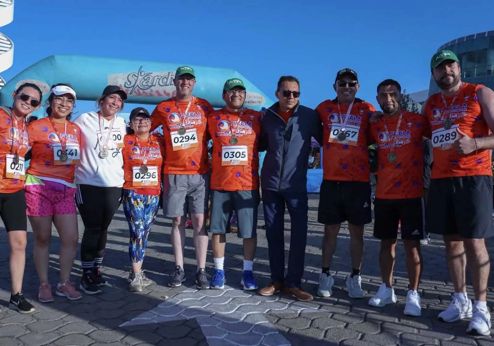 Los participantes en la Carrera estuvieron muy entusiasmados.