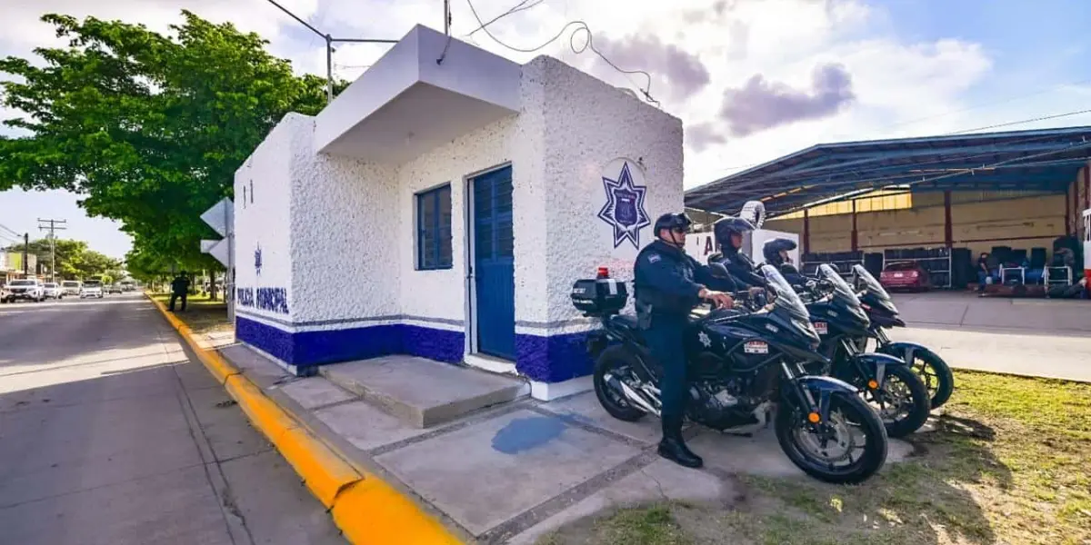 Casetas de policías en Mazatlán en buen funcionamiento.