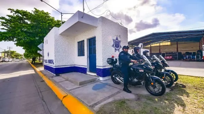 Casetas de policías en Mazatlán en buen funcionamiento.