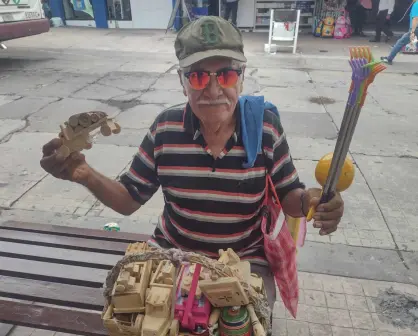 Con la venta de carritos de madera Don Lalo siembra felicidad y cosecha sonrisas