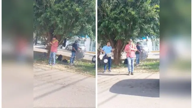 Músicos de Culiacán tocan en las calles para salir adelante. Foto: Cortesía