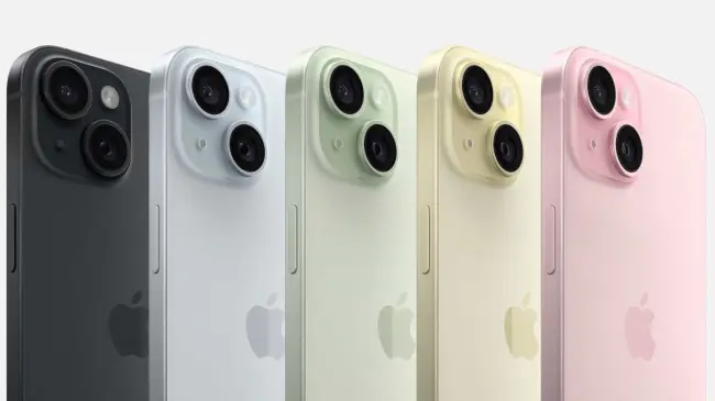 iPhone 15 incluye pantalla de 6,1 pulgadas. Foto: Cortesía