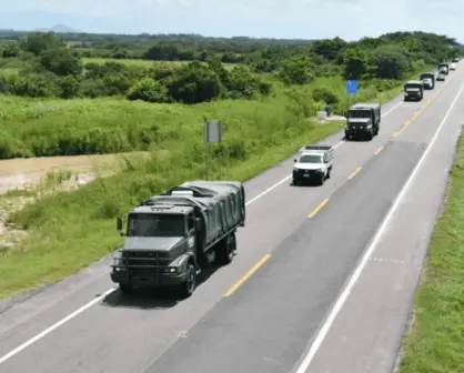 Confirman arribo de 600 nuevos elementos del Ejército en refuerzo para la seguridad de Sinaloa