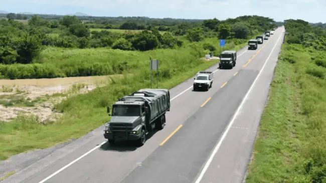 Llegan 600 militares en nuevo refuerzo de seguridad de Sinaloa. Cortesía