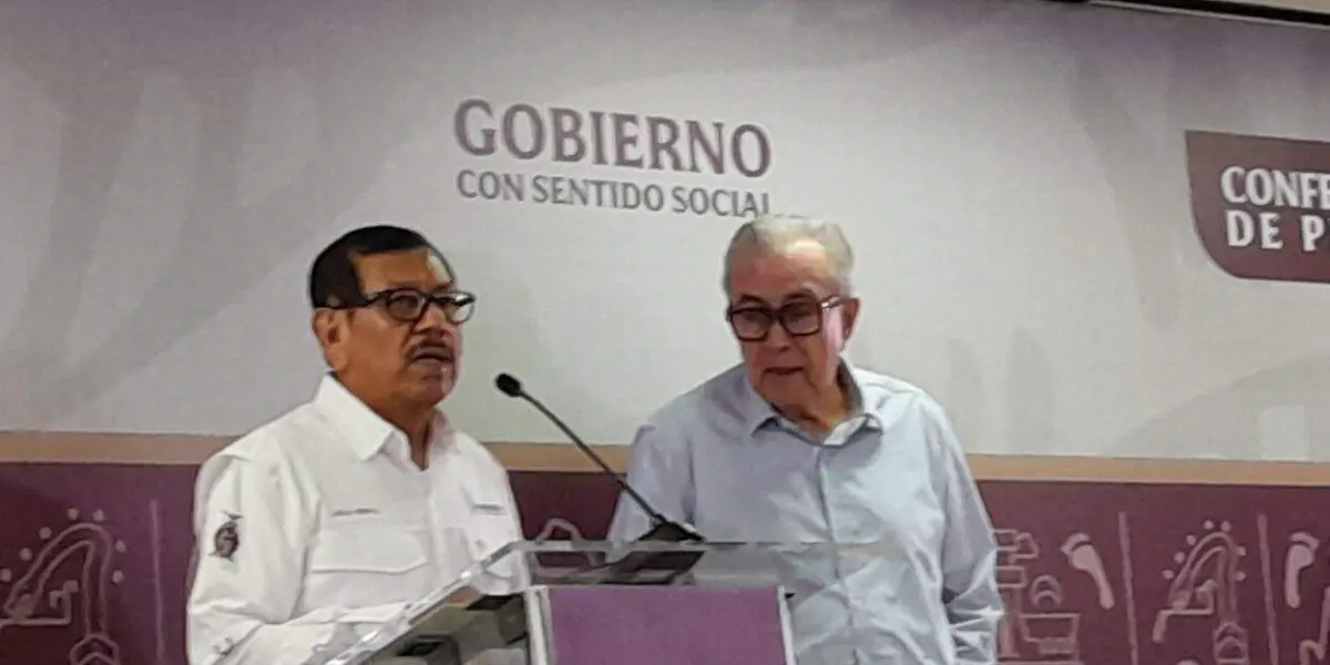 El gobernador Rubén Rocha Moya y el Secretario de Seguridad reportan incautaciones