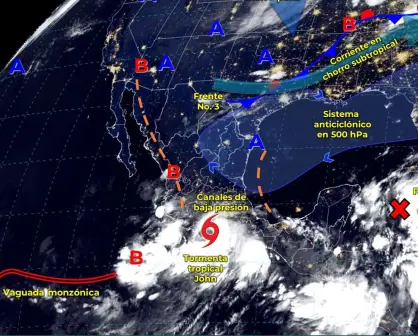 Clima en Sinaloa: En estos municipios dejará lluvias la tormenta tropical John