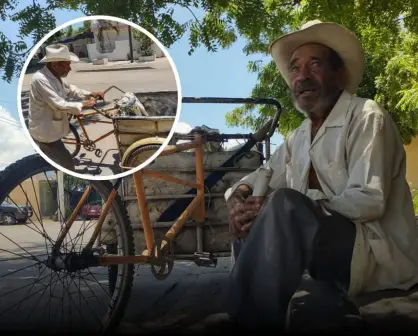 ¡El abuelito del triciclo! A sus 80 años, Rogelio se gana la vida recolectando "fierro viejo" en Culiacán