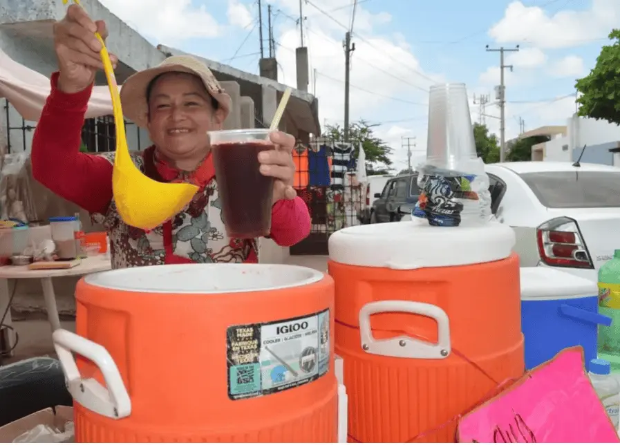  A Dora Celina Espinoza Martínez, la puedes encontrar en varios Tianguis de Culiacán, vendiendo agua.