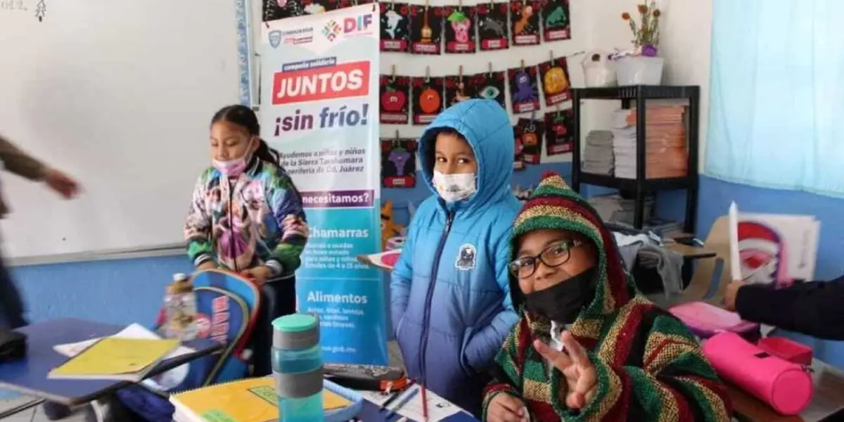 Invitan a unirse a la campaña Juntos Sin Frío para apoyar a los niños de Chihuahua. Foto: Cortesía