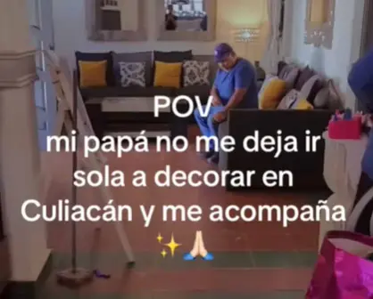 Tras inseguridad en Culiacán, papá sinaloense acompaña a su hija a trabajar y conmueve a todo Tiktok