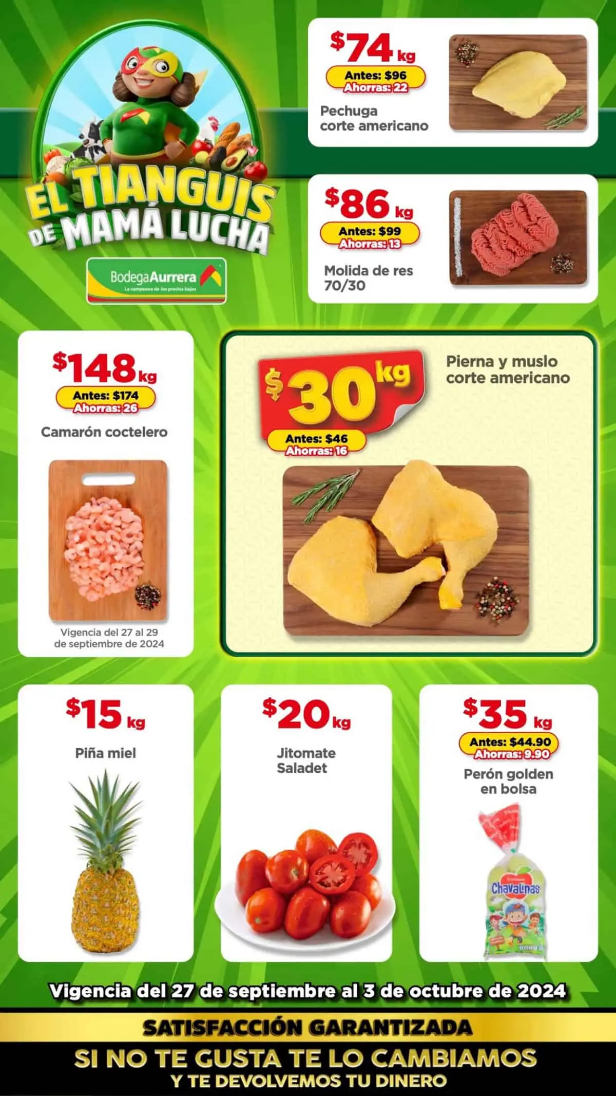 Tianguis de frutas y verduras Bodega Aurrera: ofertas válidas hasta el 3 de octubre 2024