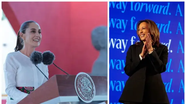 Claudia Sheinbaum y Kamala Harris
