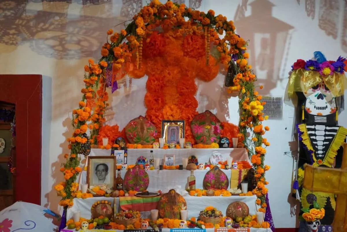 Un altar del Día de Muertos en Oaxaca. Foto: Cortesía