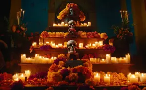 ¿Qué elementos lleva el altar de muertos de Oaxaca?