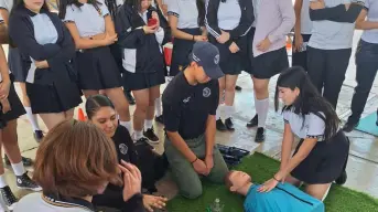 GERUM imparte curso de primeros auxilios en la preparatoria “Sandino” de la UAS en Culiacán