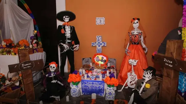 Inicia Casa de la Cultura inscripciones para concurso de ofrendas y altar de muertos en Puebla. Foto: Cortesía