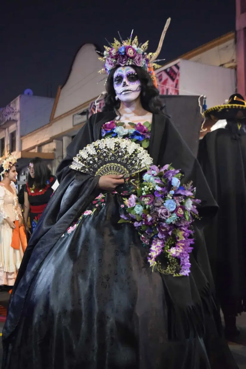 El desfile de Catriineando es uno de los más esperados del Festival del Alfeñique 2024 en Toluca. Foto: Cortesía