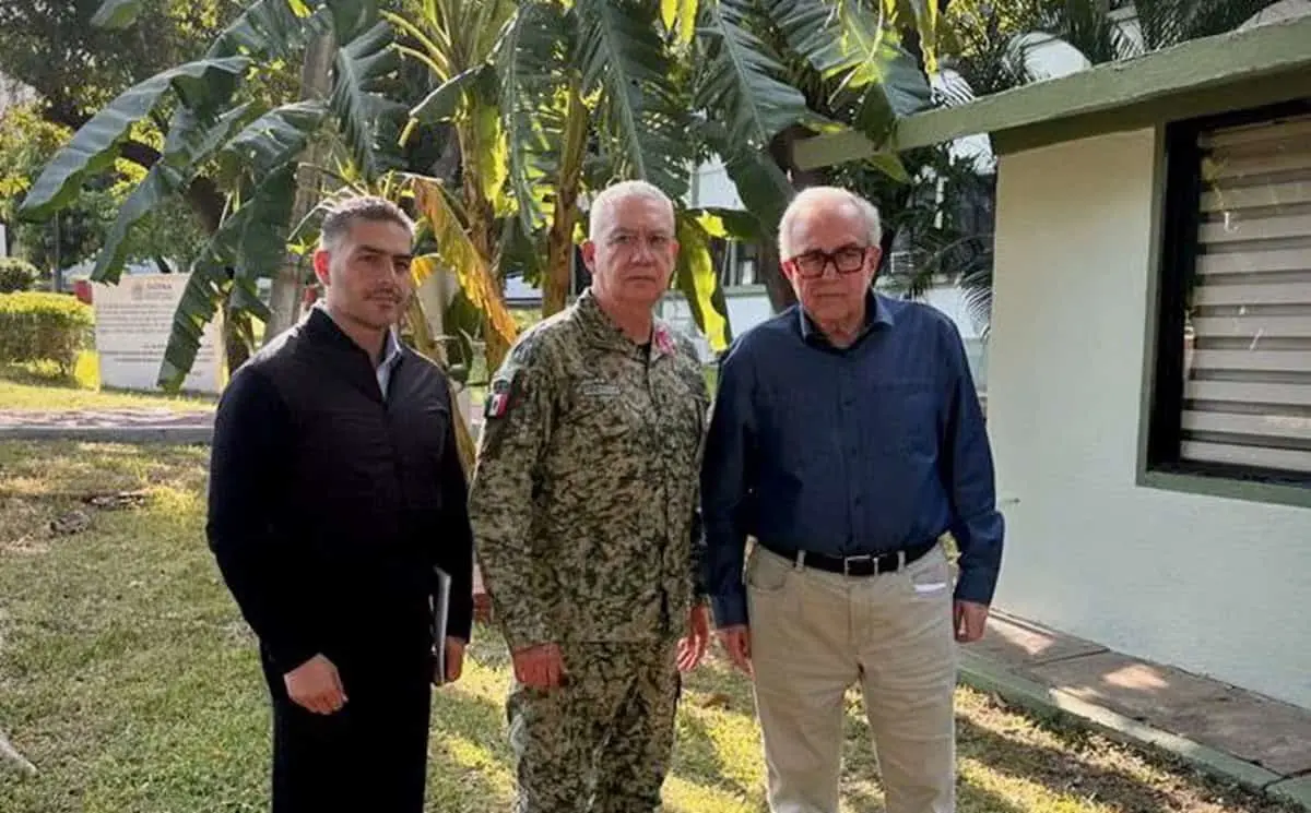 El gobernador del estado sostuvo una reunión con el secretario de la Defensa Nacional, general Ricardo Trevilla Trejo; y el secretario de Seguridad y Protección Ciudadana, Omar García Harfuch.