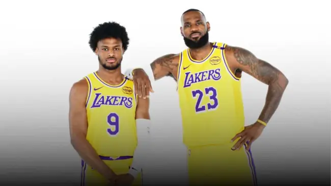 Bronny y LeBron James | Imagen: NBA